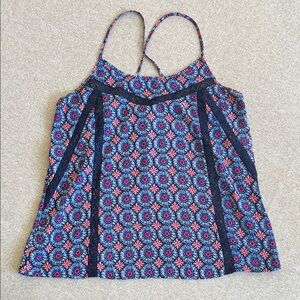 Maurices Navy and Pink Floral Camisole